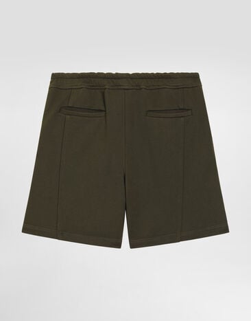 Dolce & Gabbana Bermuda en molleton avec applications Multicolor L4JQXFG7PTN