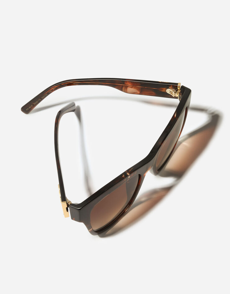Dolce & Gabbana DG Crossed Sunglasses Dark red havana VG4512VP274