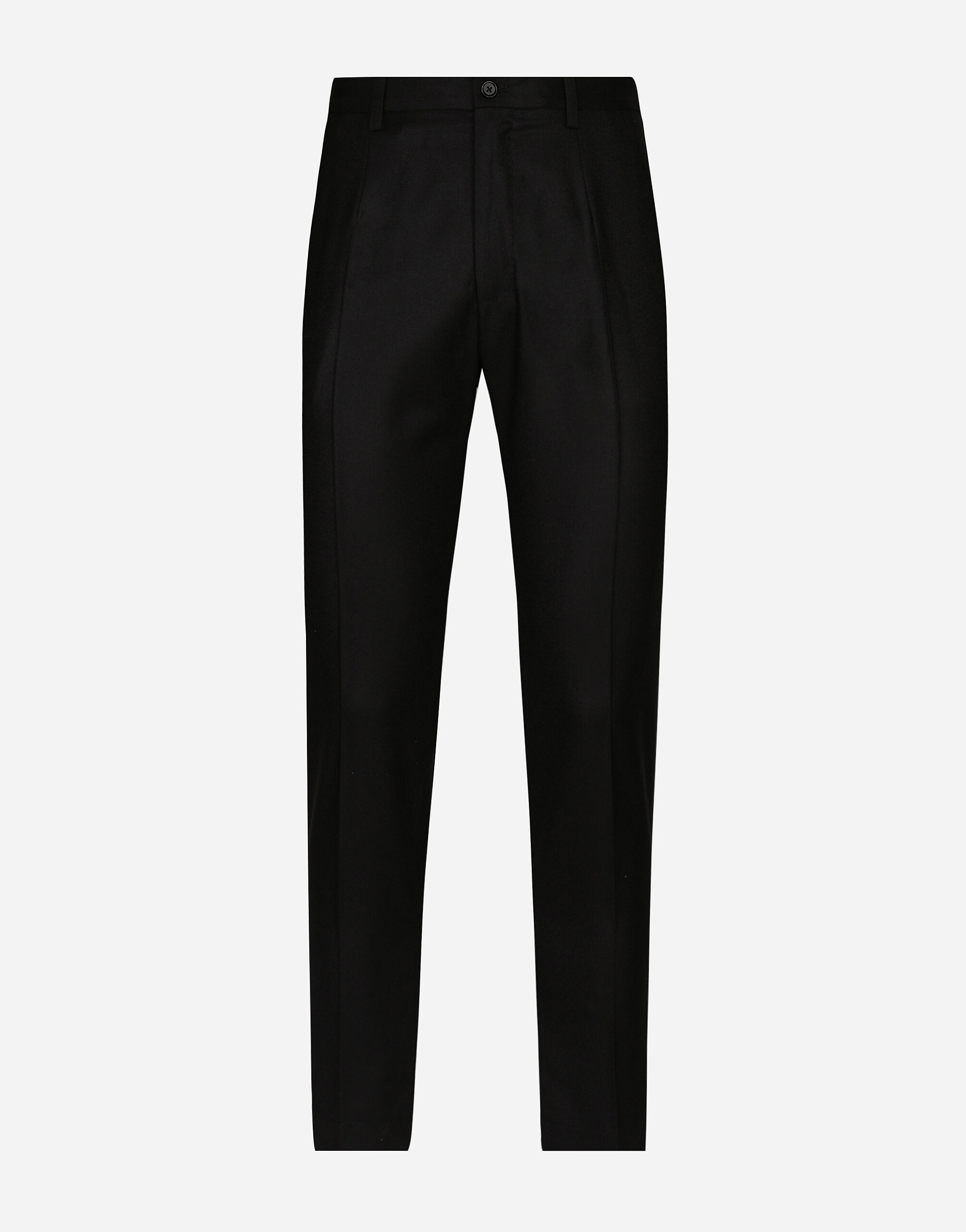 Tailored flannel pants in Black for Men | Dolce&Gabbana®