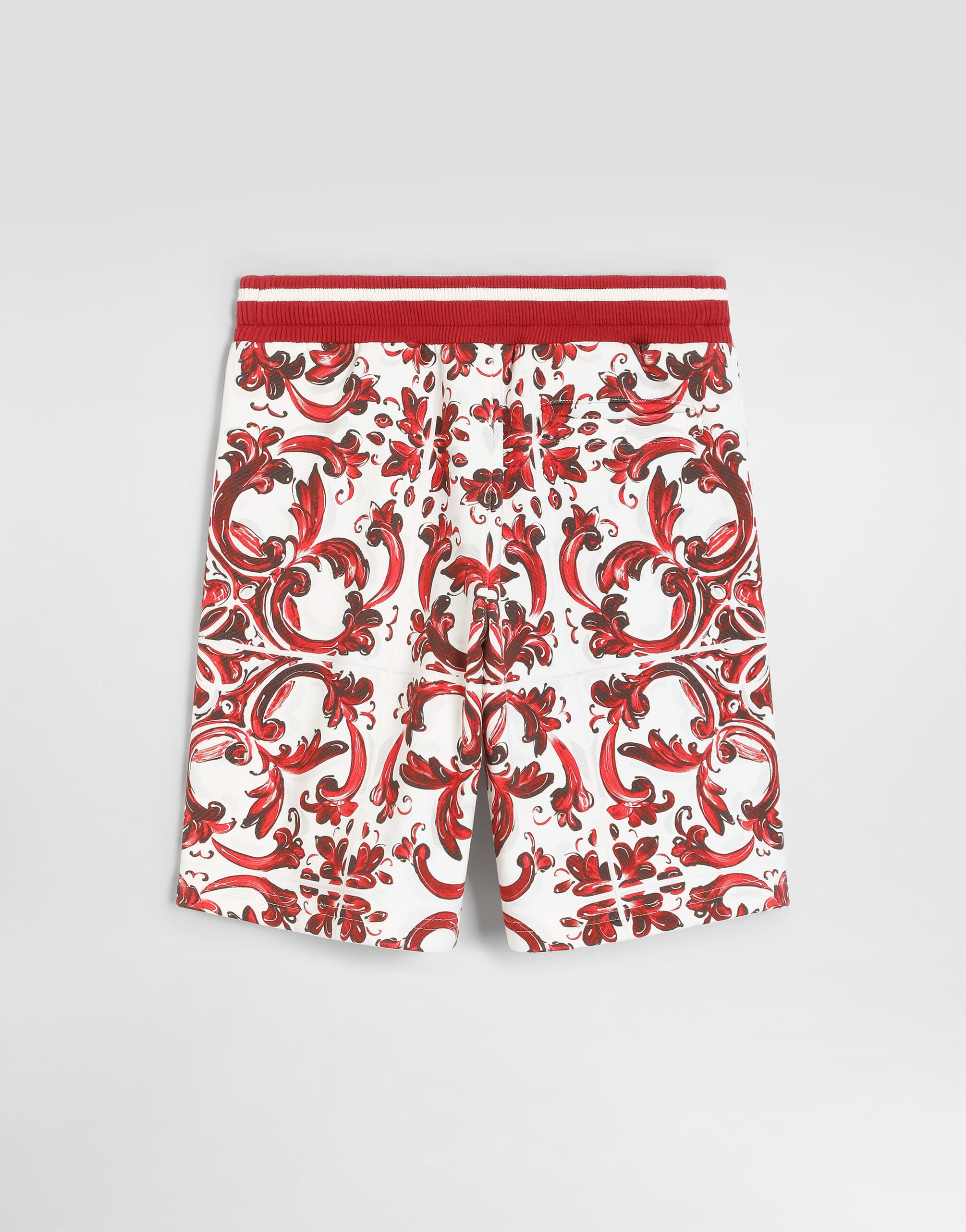 マルチカラーのボーイズ Majolica-print fleece bermuda shorts
