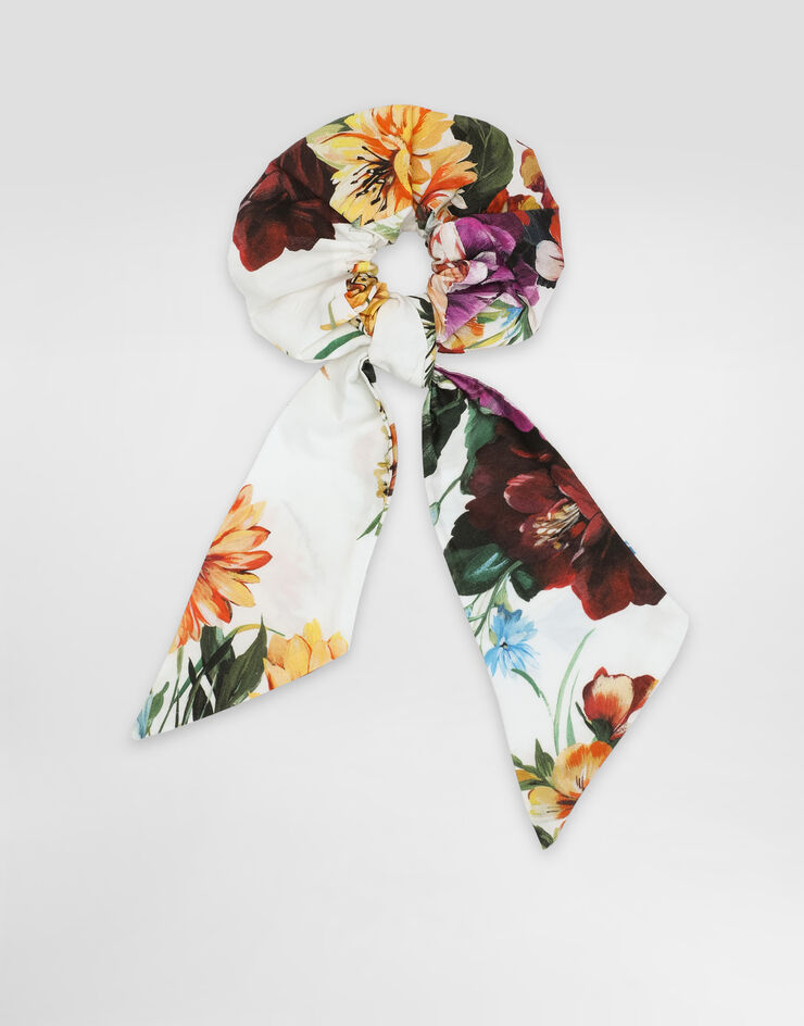 Dolce & Gabbana Flower-print poplin scrunchie Print LB7A19HS5TV