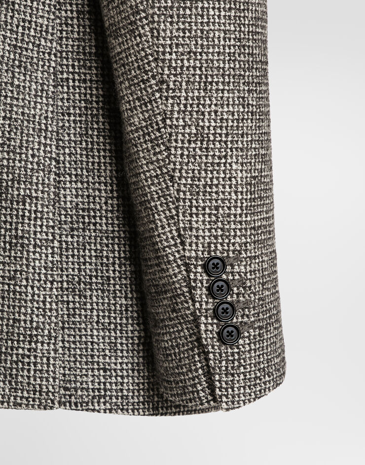 Dolce & Gabbana Sinatra double-breasted jacket in birdseye wool blend Dolce & Gabbana Sinatra double-breasted jacket in birdseye wool blend Multicolor G2WM3TFMZAT