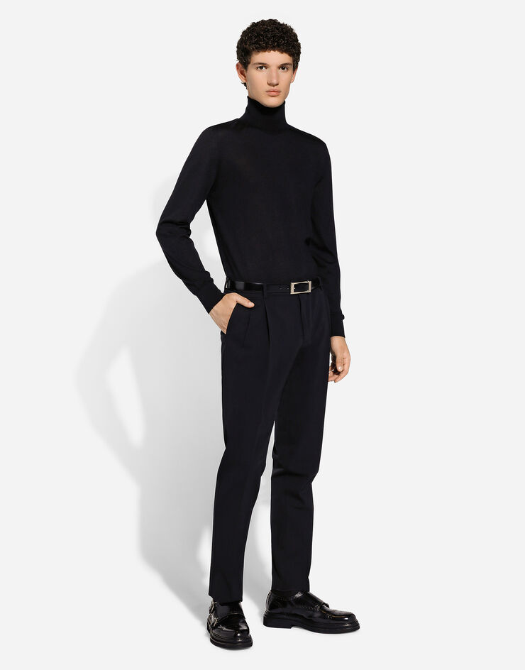 Dolce & Gabbana 磨面小牛皮腰带 黑 BC4871AI935
