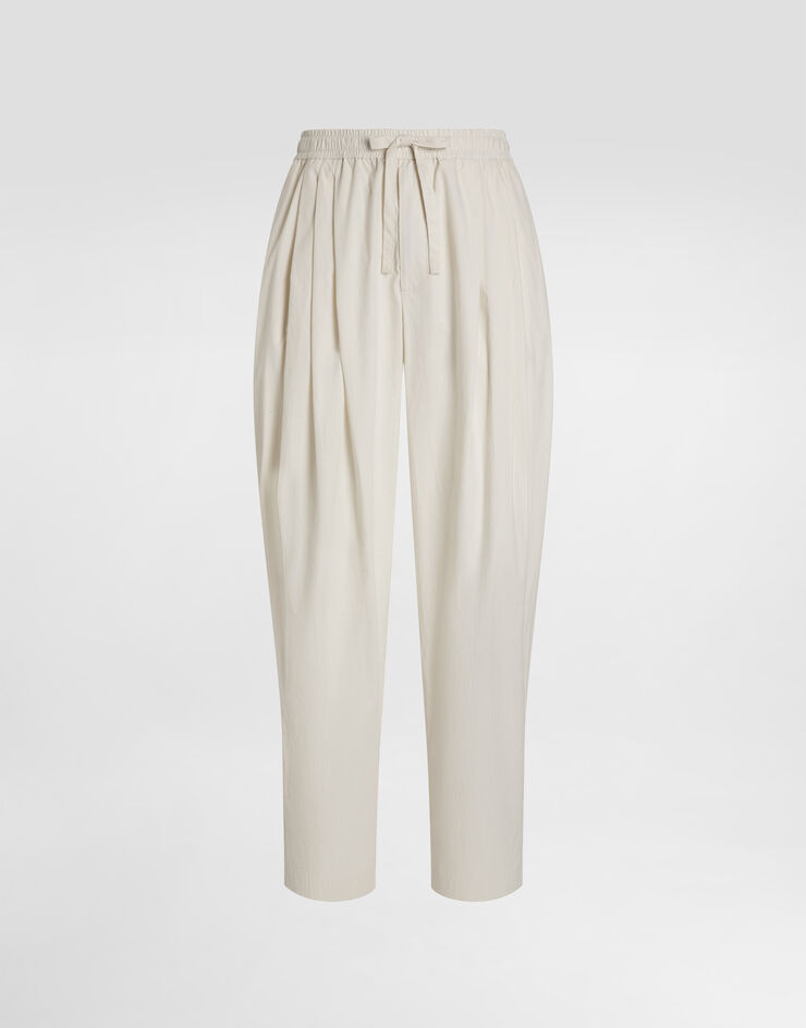 Dolce & Gabbana Poplin trousers Beige GP153ZFUEFJ