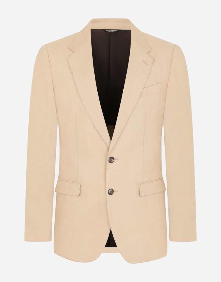 Dolce & Gabbana Linen Taormina-fit suit Beige GKC4MTGEV04