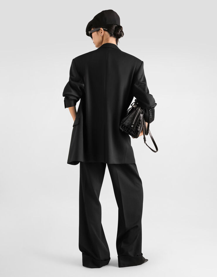Dolce & Gabbana Wool gabardine trousers Dolce & Gabbana Wool gabardine trousers Black FTC02TFU28J