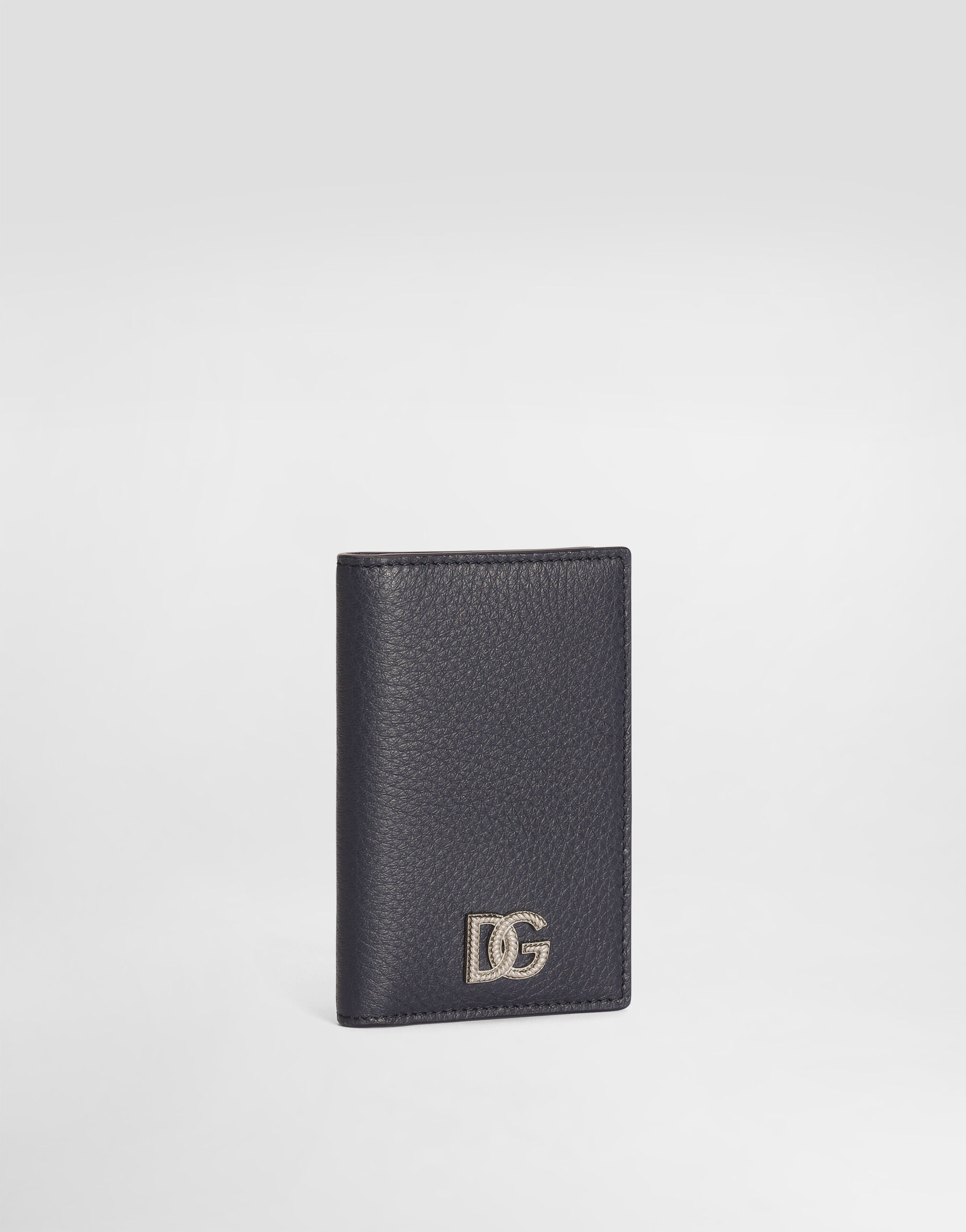 Card holder in calfskin with logo