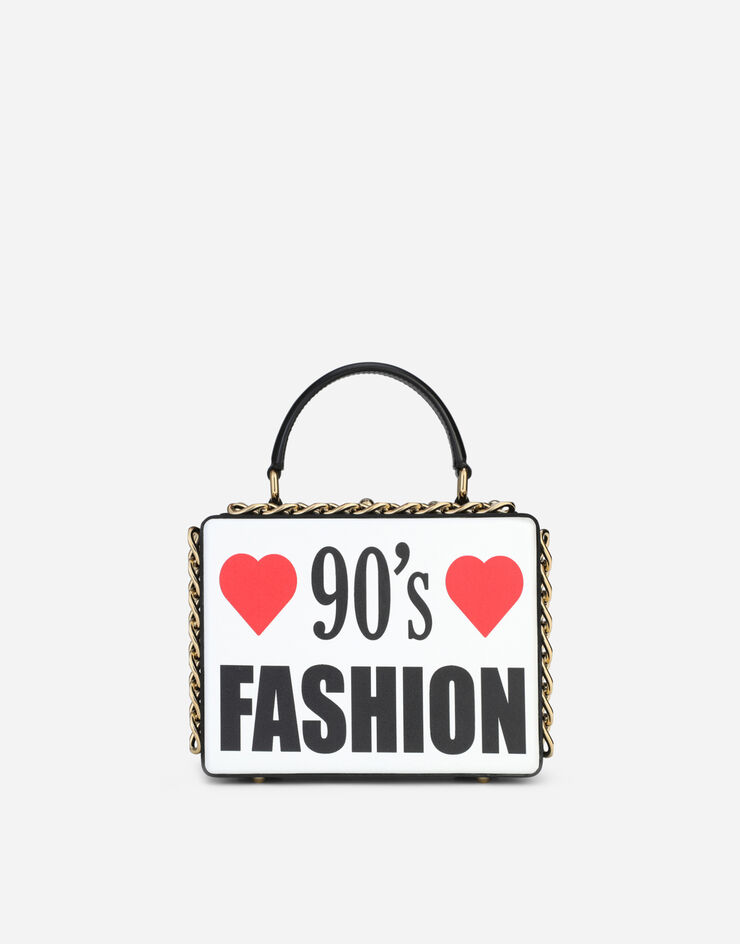 Dolce & Gabbana Calfskin Dolce Box bag with '90s print Multicolor BB5970AQ686