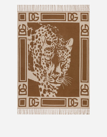 Dolce & Gabbana Cashmere Jacquard Blanket Multicolor TCE002TCAA3