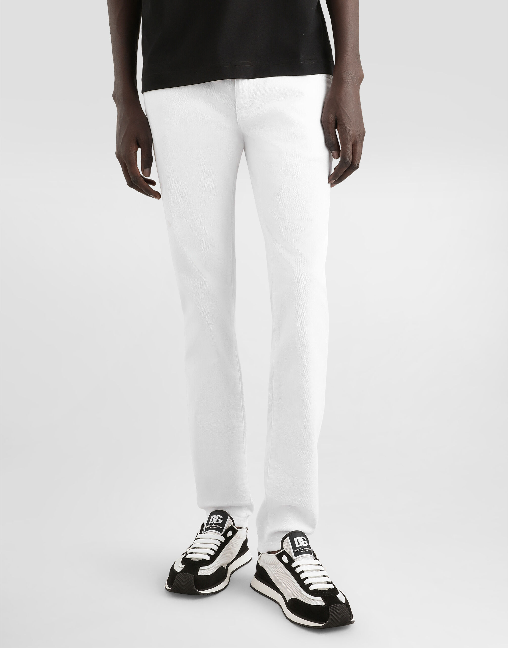 Dolce & Gabbana ホワイトスリムフィットパンツ