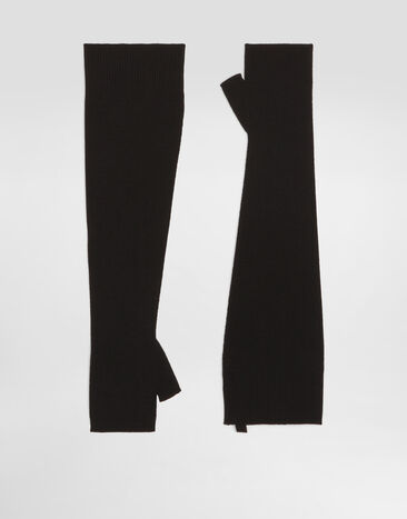 Dolce & Gabbana Rib knit gloves Black FX06KTJBVZ0