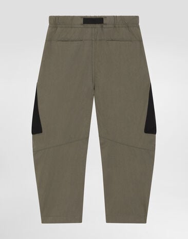 Dolce & Gabbana Jogging trousers in vintage technical canvas Multicolor L45P20HUMV8