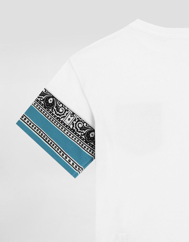 Dolce & Gabbana Jersey T-shirt with pocket Print L4JTIOG7O7Z