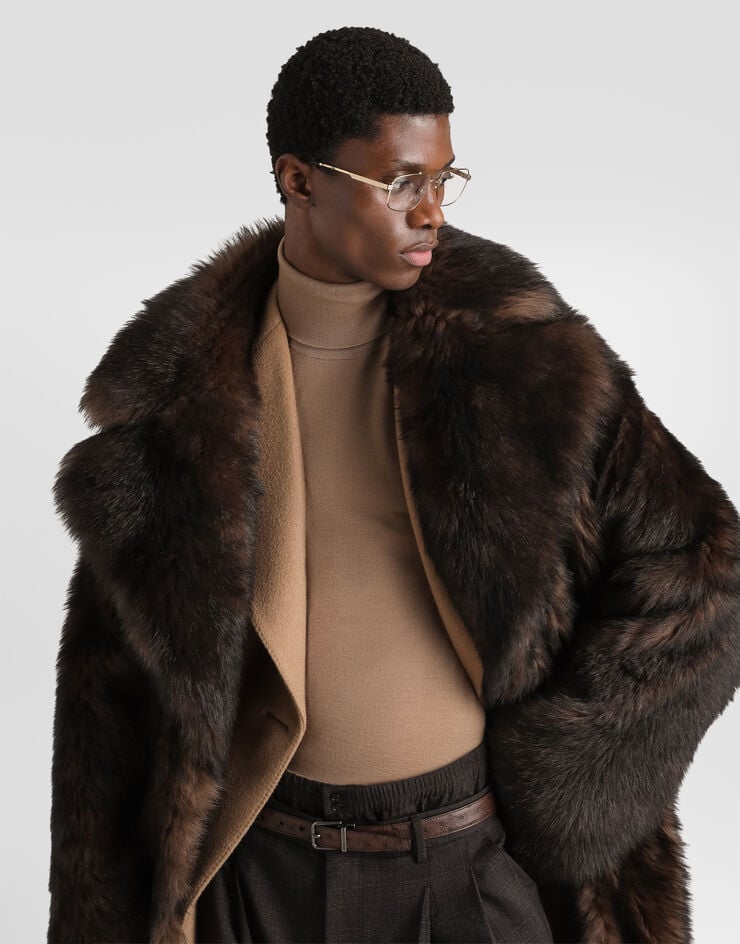 Dolce & Gabbana Single-breasted shearling coat Dolce & Gabbana Single-breasted shearling coat G050SLFUP89