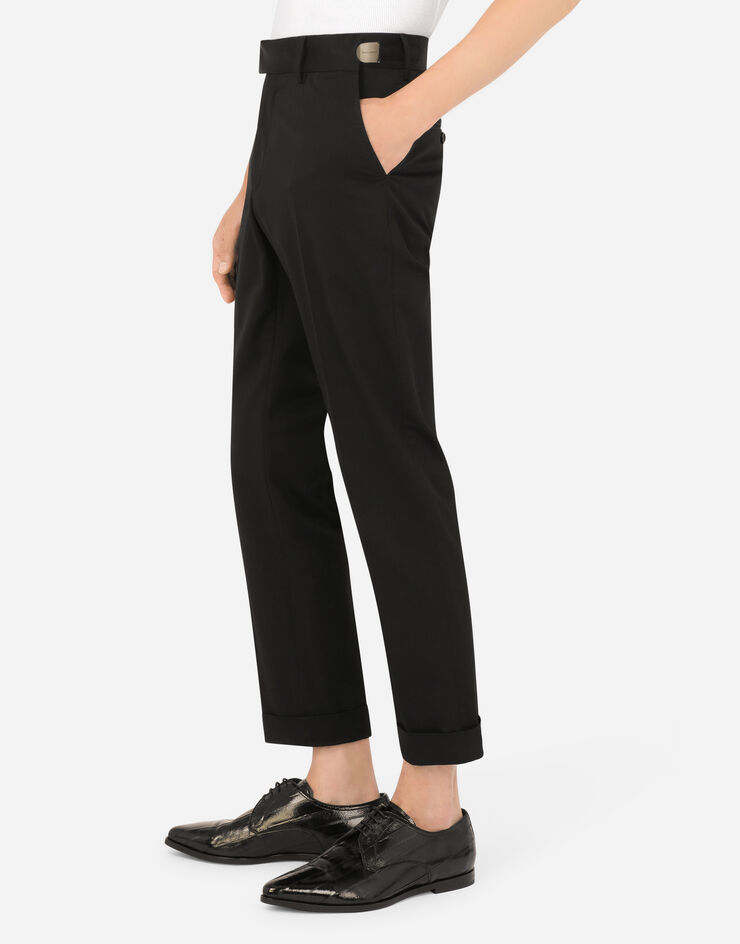 Dolce & Gabbana Stretch technical fabric pants Noir GWQ5ETFURIK