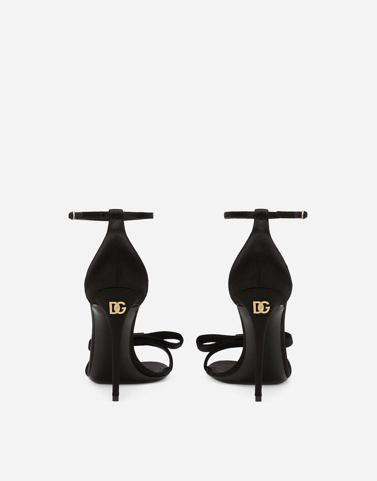 Dolce&Gabbana Satin sandals Black CR1617A7630