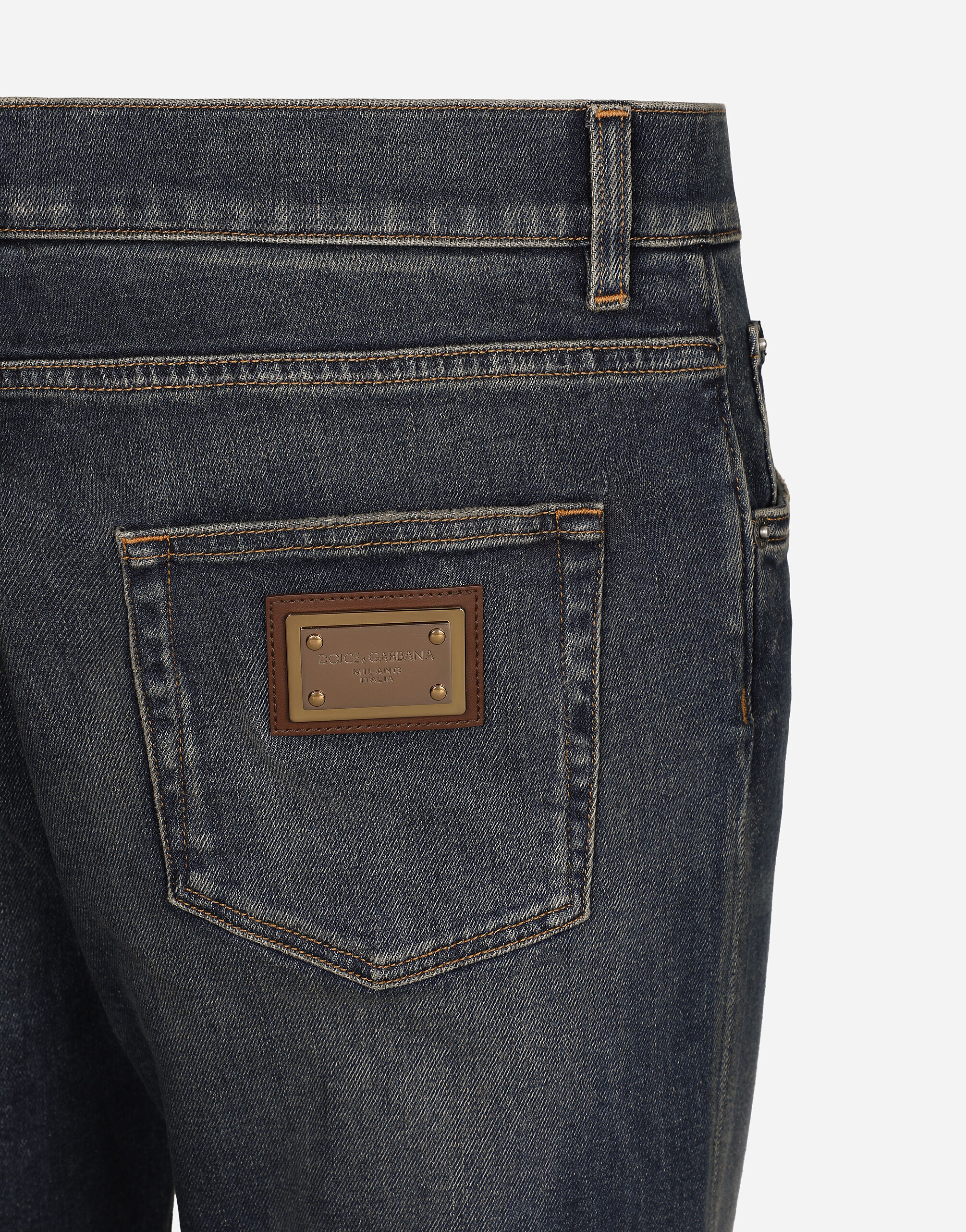 Slim-fit stretch denim jeans in Multicolor for Men Slim-fit stretch denim jeans in Multicolor for Men