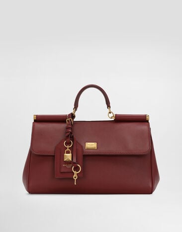 Dolce & Gabbana My Sicily handbag in plongé calfskin Bordeaux BB7782B7321