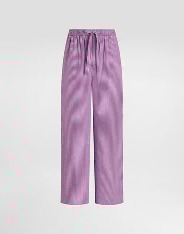 Dolce & Gabbana Striped poplin trousers Multicolor GP18JTFR52M