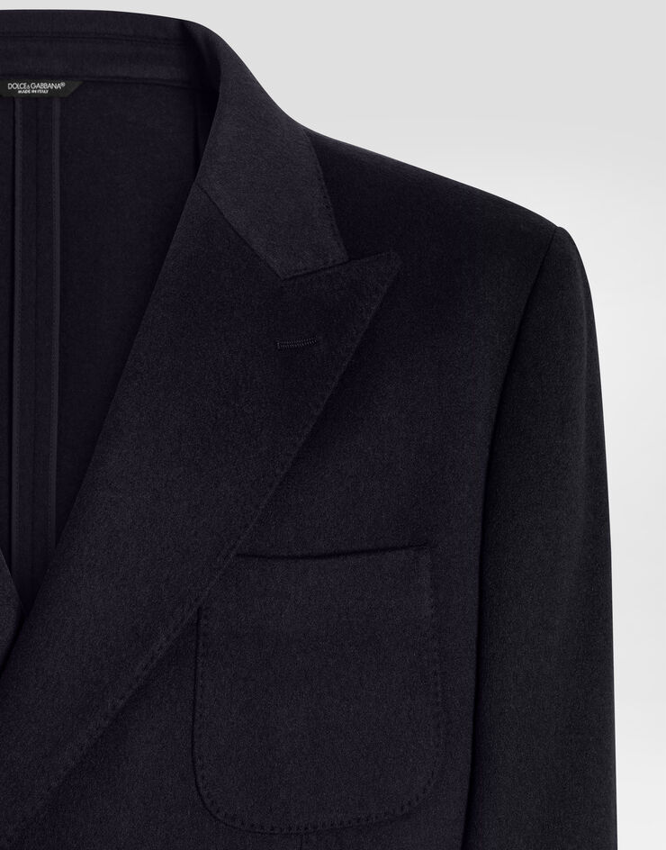 Dolce & Gabbana Double-breasted portofino cashmere jacket Blue G2NZ2TGJ763