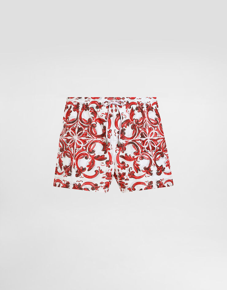 Dolce & Gabbana Majolica-print short swim boxer shorts Multicolor M4A06TFSSLO
