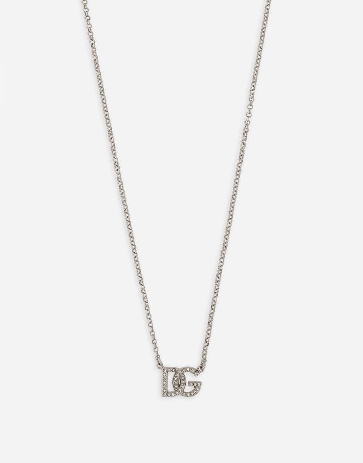 Dolce & Gabbana Collier chaîne à logo DG Argent WNP1L2W1111