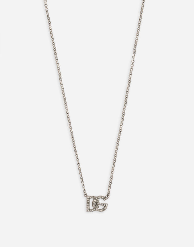 Dolce & Gabbana Chain necklace with DG logo Silver WNP1L2W1111