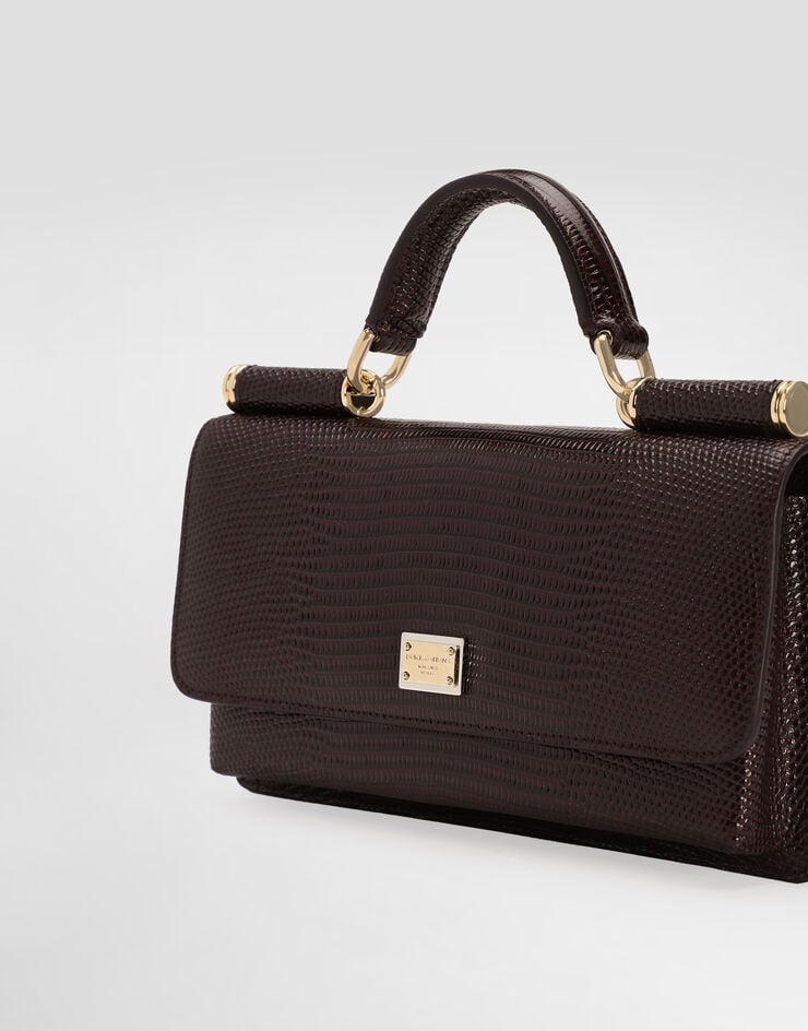 Dolce&Gabbana Iguana-print mini bag Bordeaux BI3280A1095