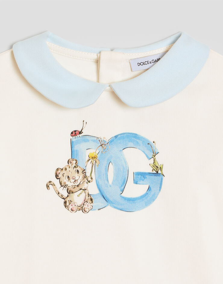 Dolce & Gabbana Camiseta en interlock con logo Dolce & Gabbana Camiseta en interlock con logo L1JTIMG7Q3F