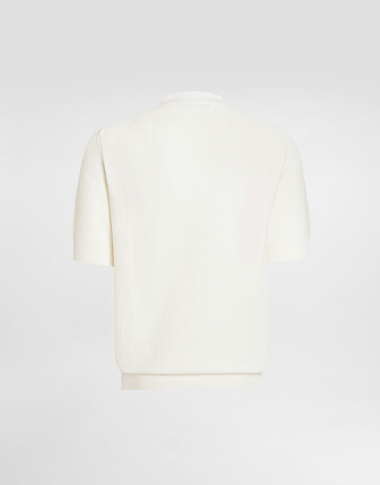 Dolce & Gabbana Short-sleeved polo shirt White GXZ02TJGMGA