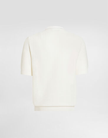 Dolce & Gabbana Short-sleeved polo shirt Dolce & Gabbana Short-sleeved polo shirt White GXZ02TJGMGA