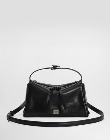 Dolce & Gabbana Vittoria tempesta calfskin shoulder bag Black BM2049AU994