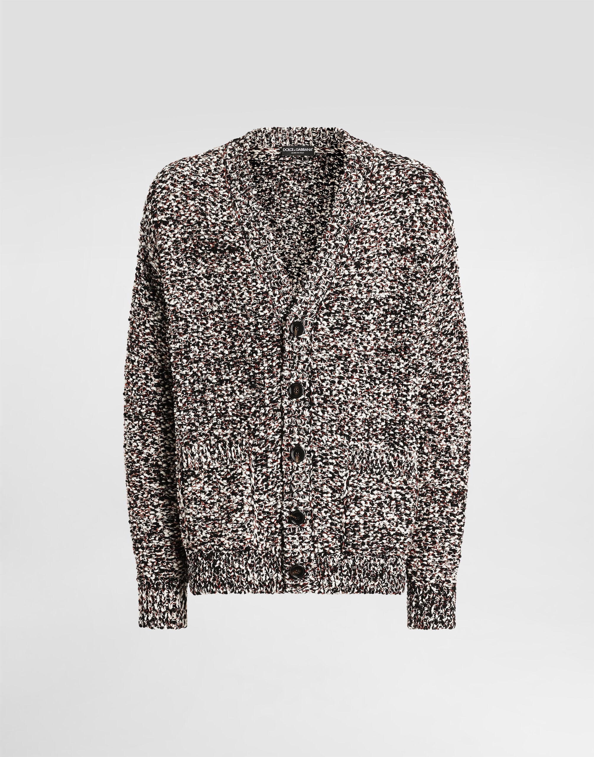 Cotton cardigan in Beige for Men | Dolce&Gabbana® US