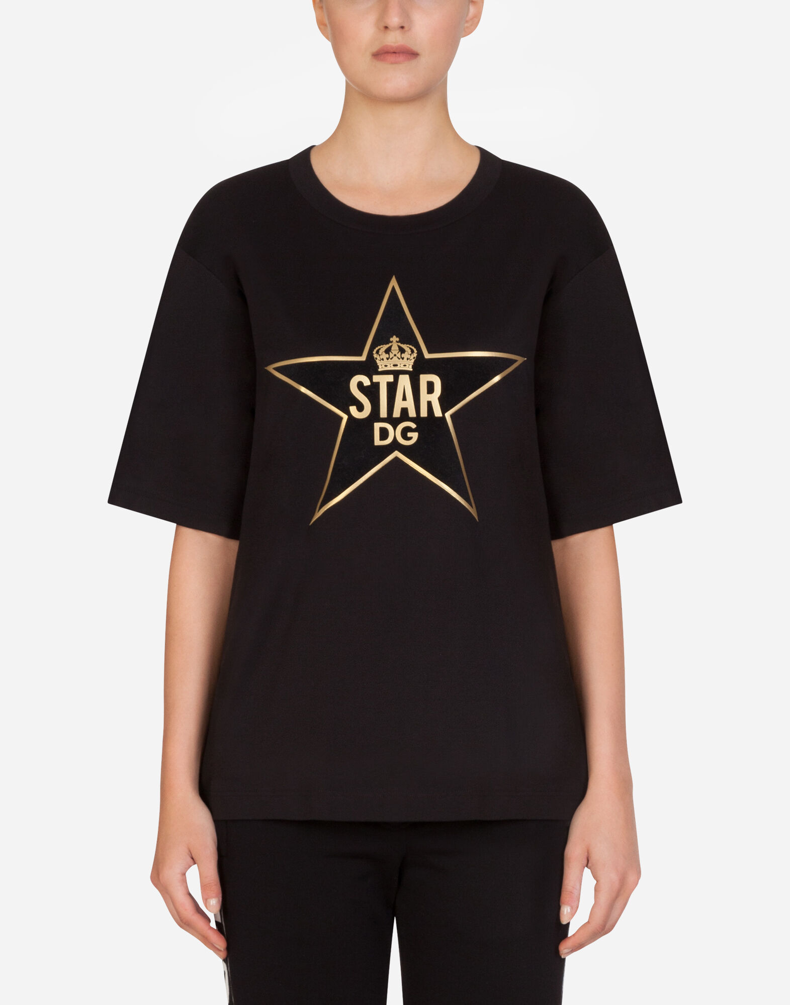 MILLENNIALS STAR PRINT JERSEY T SHIRT