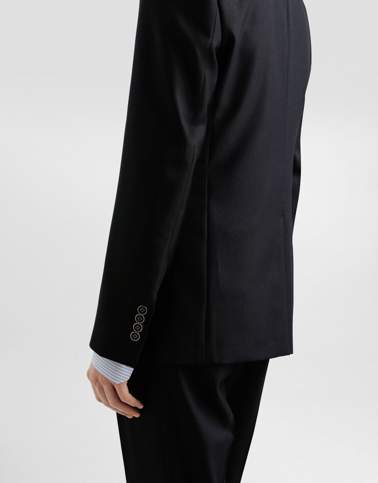 Dolce & Gabbana Single-breasted wool jacket Black G2TF4TFM2GU