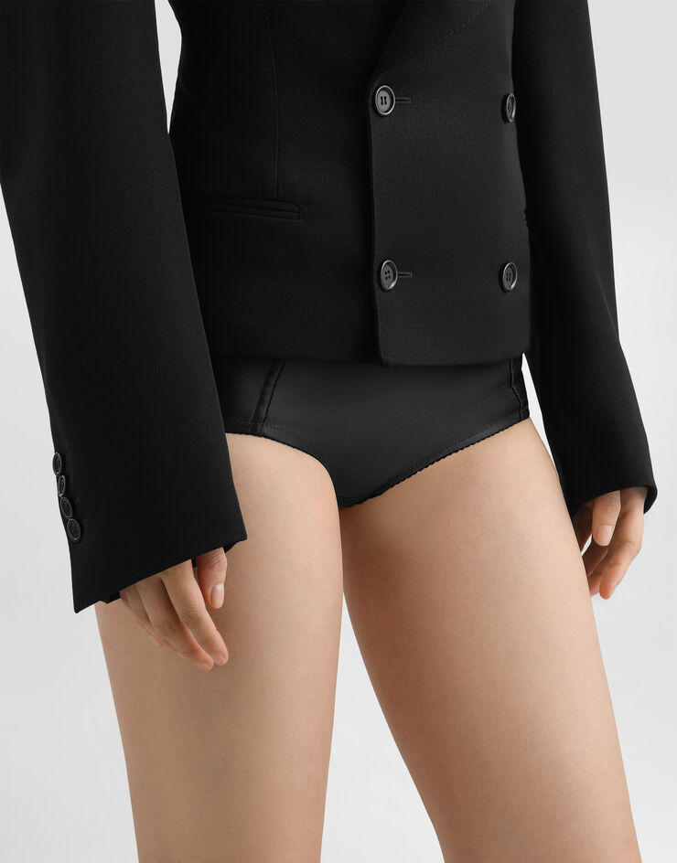 Dolce & Gabbana Satin culottes shorts Black FTAMFTGDCMX