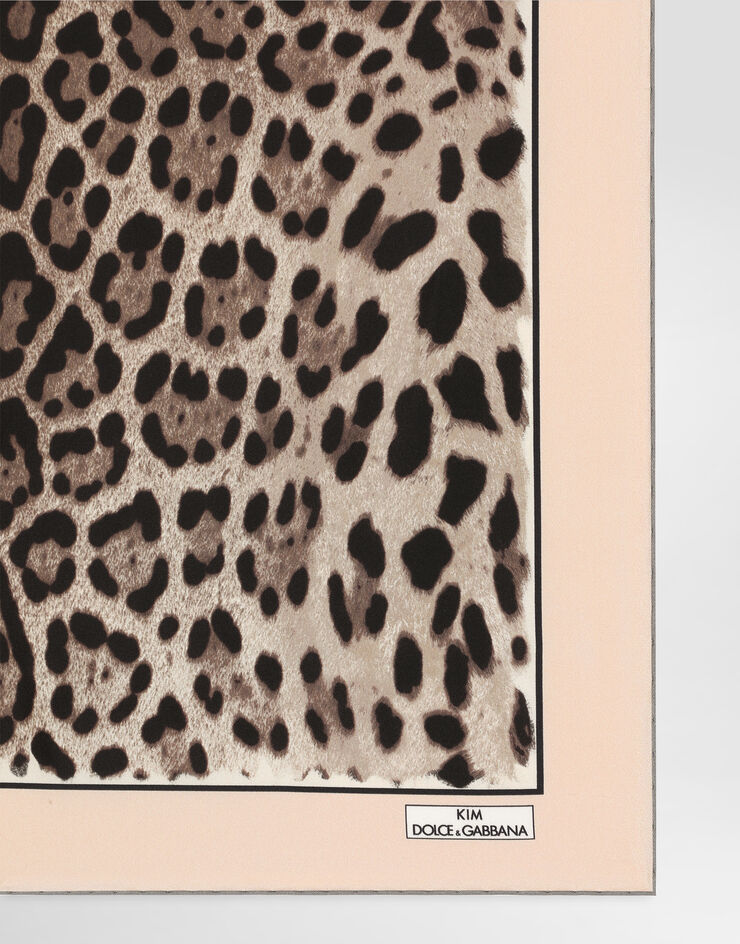 Dolce & Gabbana KIM DOLCE&GABBANA Leopard-print twill scarf (90 x 90) Animal Print FN090RGDBQJ
