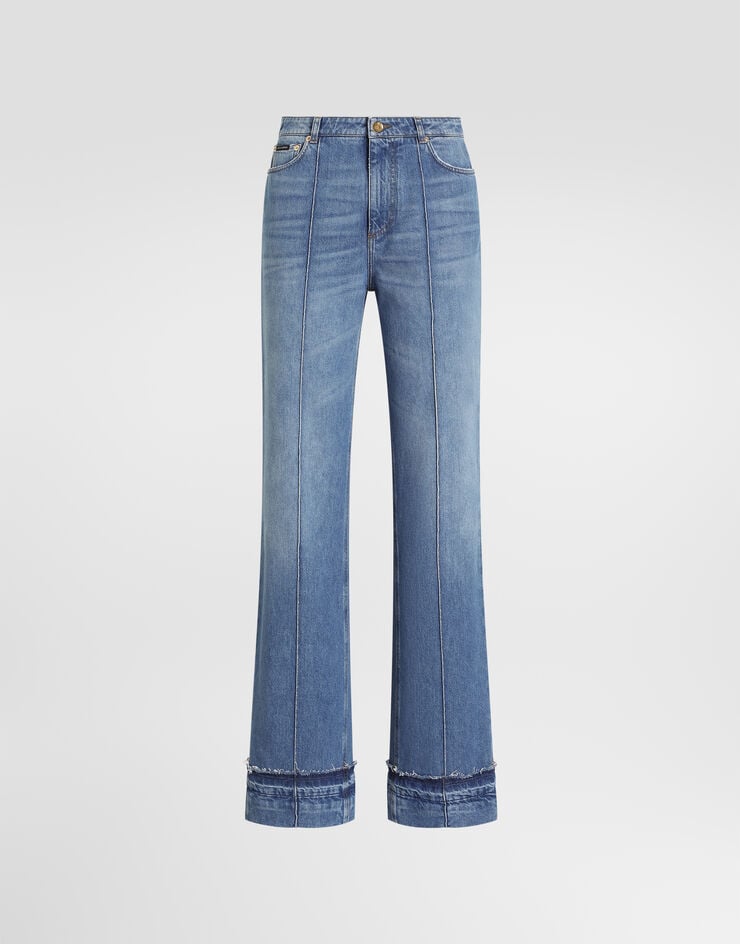 Dolce & Gabbana Pantalon cinq poches en denim Dolce & Gabbana Pantalon cinq poches en denim Multicolor FTDKQDG8PI1