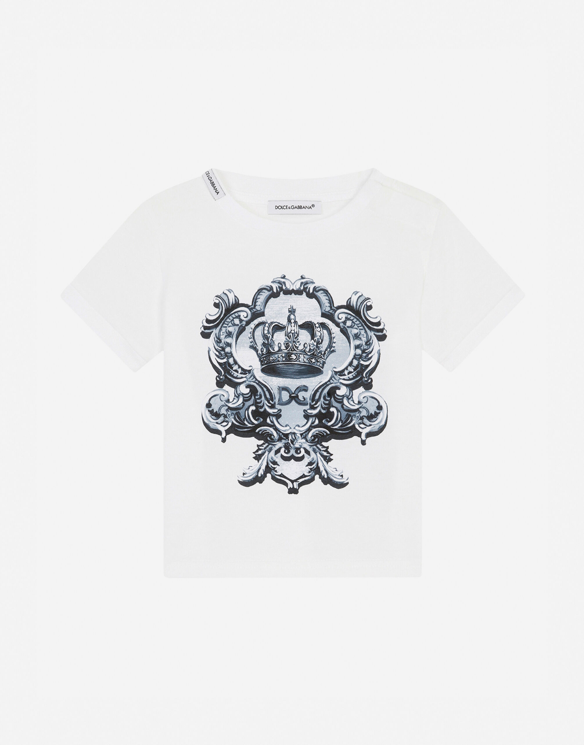 Jersey t shirt with DG crown print