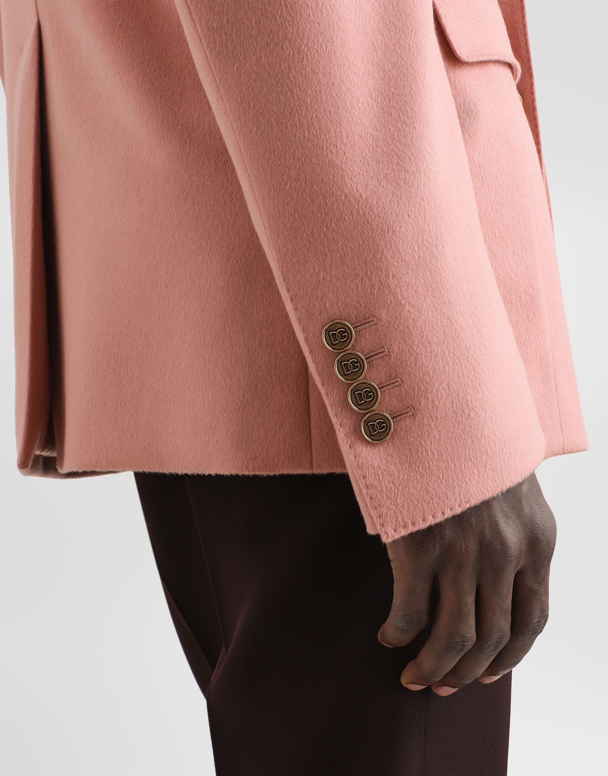Sicilia light single-breasted cashmere jacket - thumbnail 5