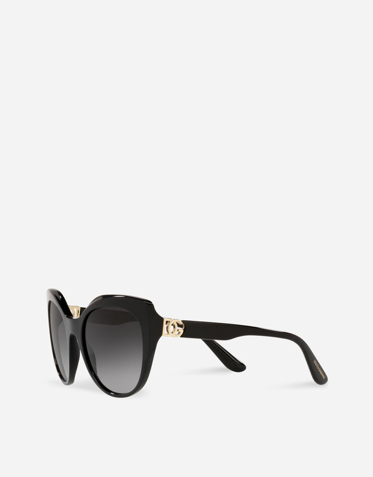Dolce & Gabbana نظارة شمسية DG متقاطع أسود VG439CVP18G