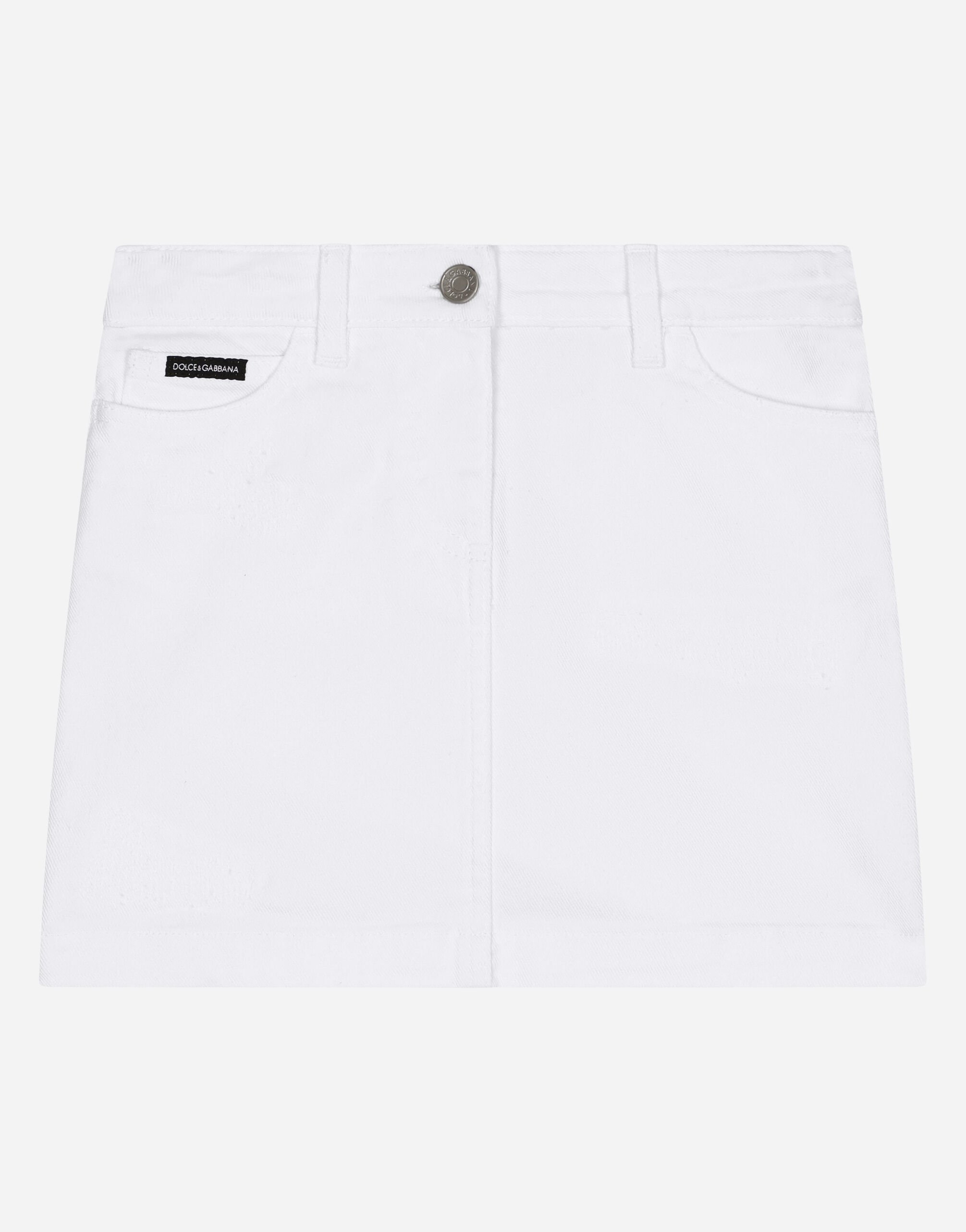 White denim store skirt ripped