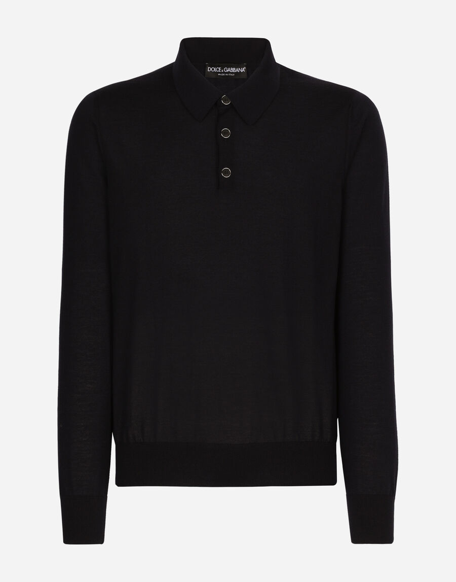 Extra-fine cashmere polo-shirt