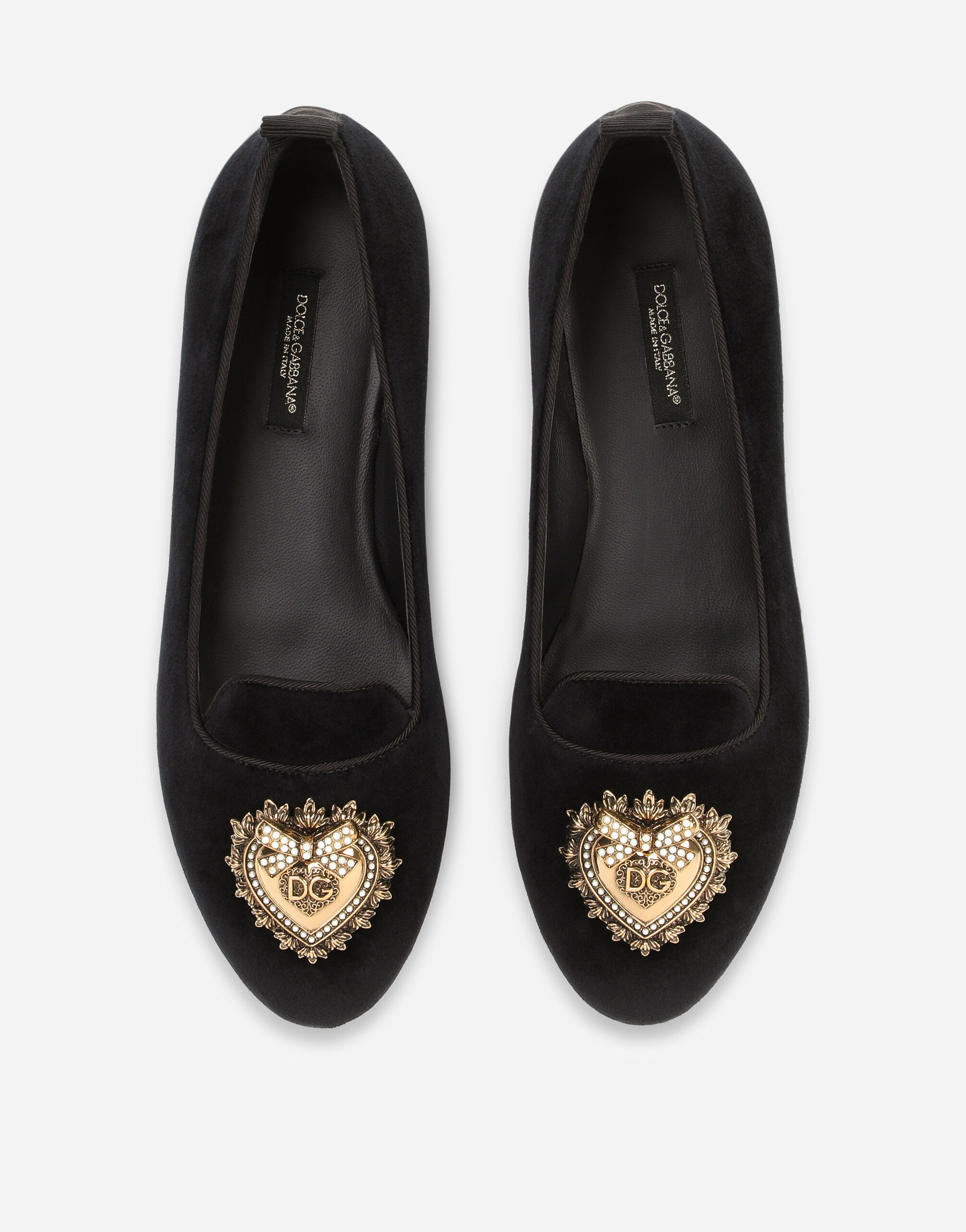 Dolce and gabbana velvet sale slippers