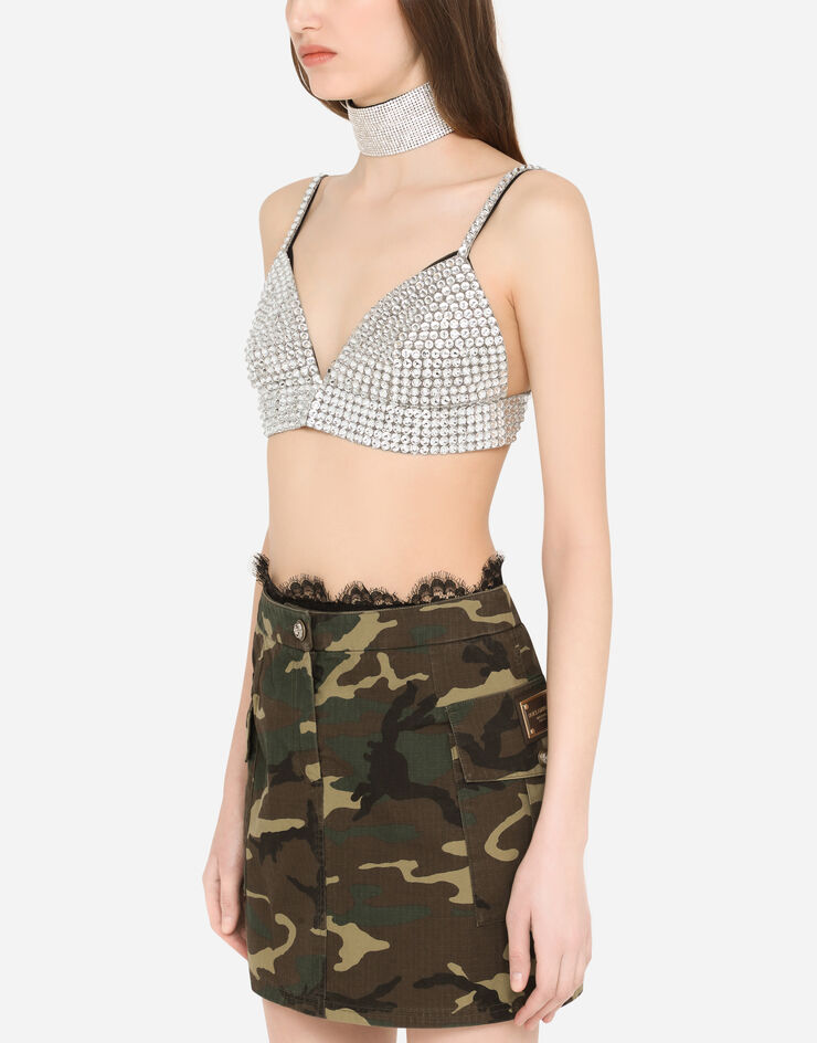 Dolce & Gabbana Crystal mesh top Cristal F75N6ZGDABH