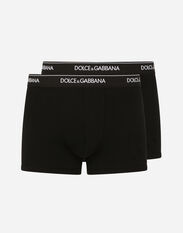 Dolce & Gabbana Stretch cotton regular-fit boxers two-pack Grey M9C07JONN95