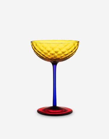 Dolce & Gabbana Copa de champán de vidrio de Murano Multicolor TCBS14TCAI2