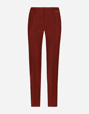 Dolce & Gabbana Stretch wool tuxedo pants Bordeaux GWZXMTFUBE7