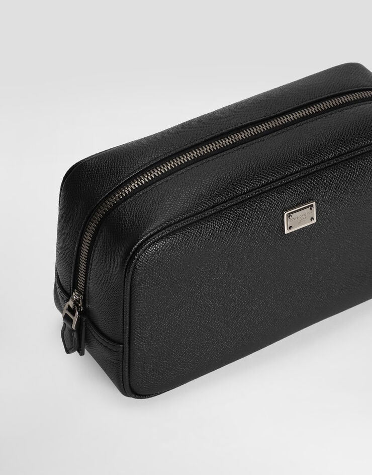 Dolce & Gabbana Sicily calfskin necessaire Black BT3310BG662
