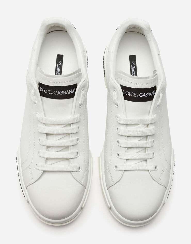 Dolce & Gabbana Sneaker Portofino in vitello nappato Bianco CS2213AA335